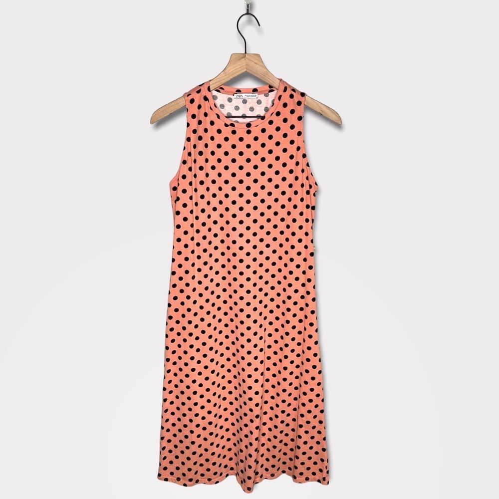 Zara Polka Dot Sleeveless Shift Dress